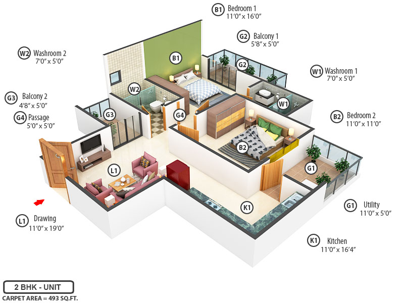 3DFloorPlan of ROF Ambliss
