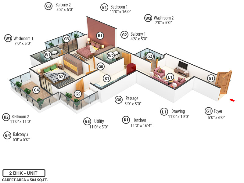 3DFloorPlan of ROF Ambliss