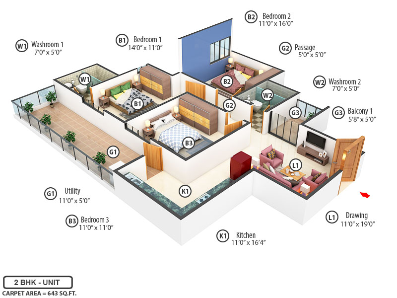 3DFloorPlan of ROF Ambliss
