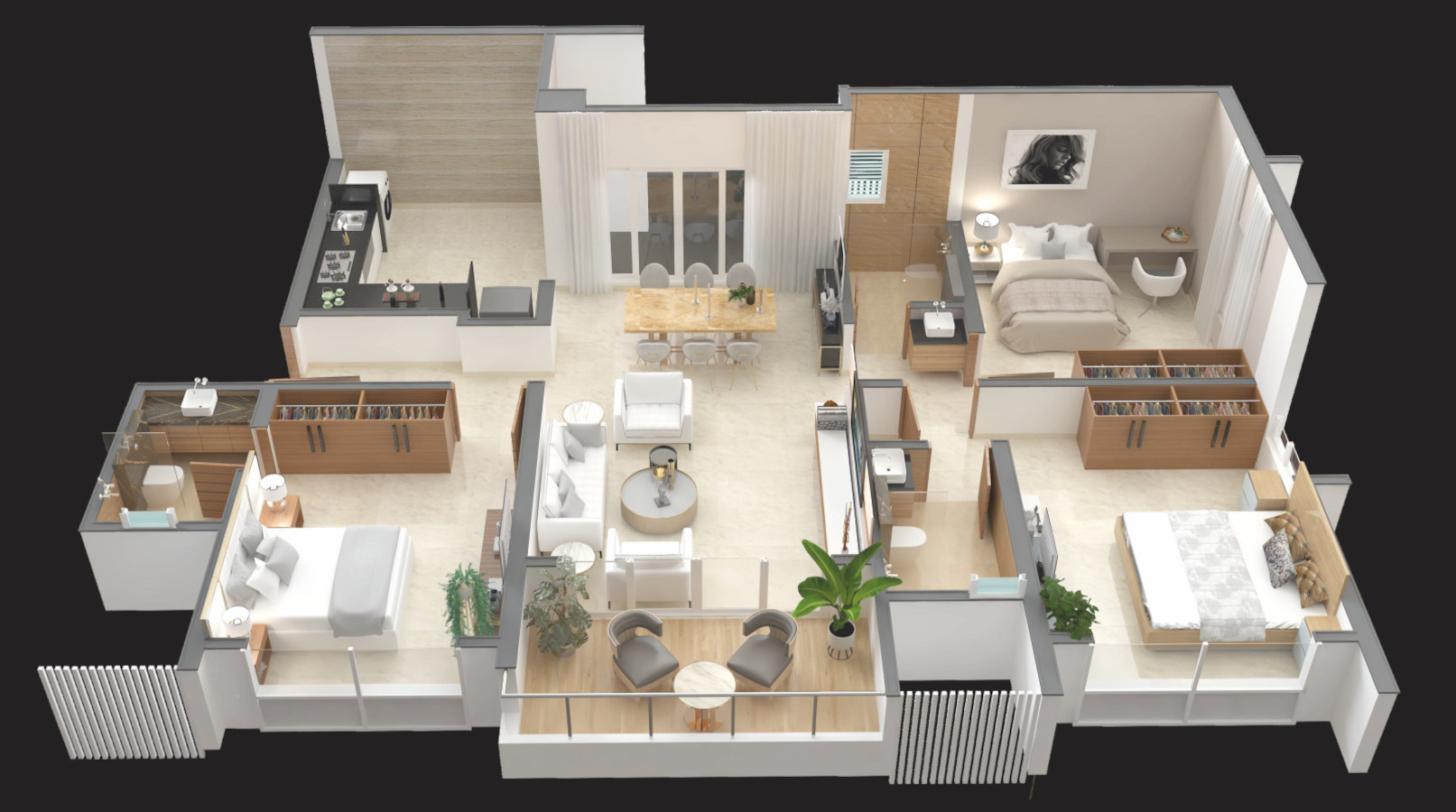 3DFloorPlan of Majestique Ornate