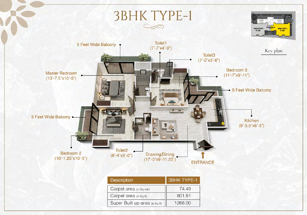3DFloorPlan of YTT Life And Joy