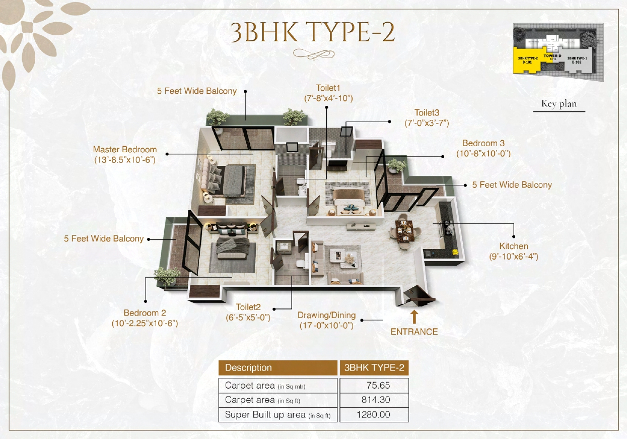 3DFloorPlan of YTT Life And Joy