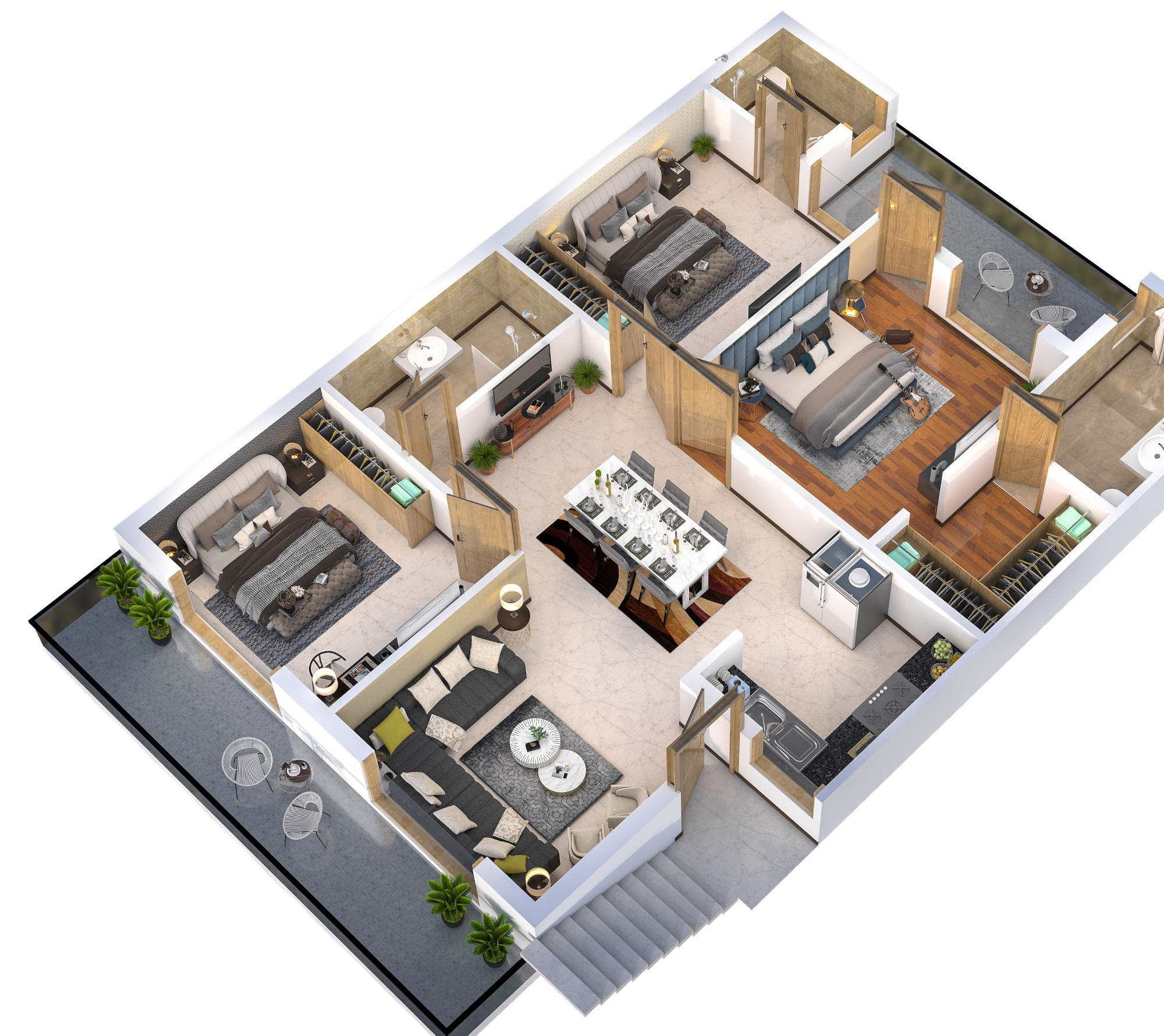 3DFloorPlan of Prestige Royal City