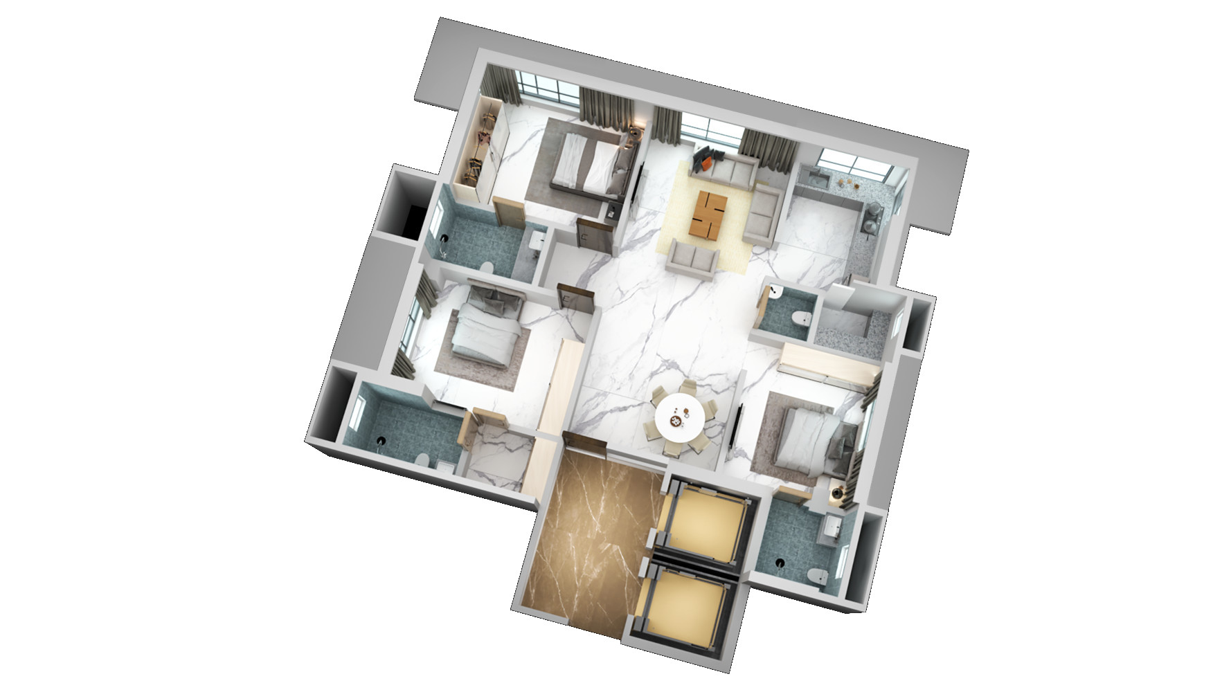 3DFloorPlan of Het Kunj Juhu