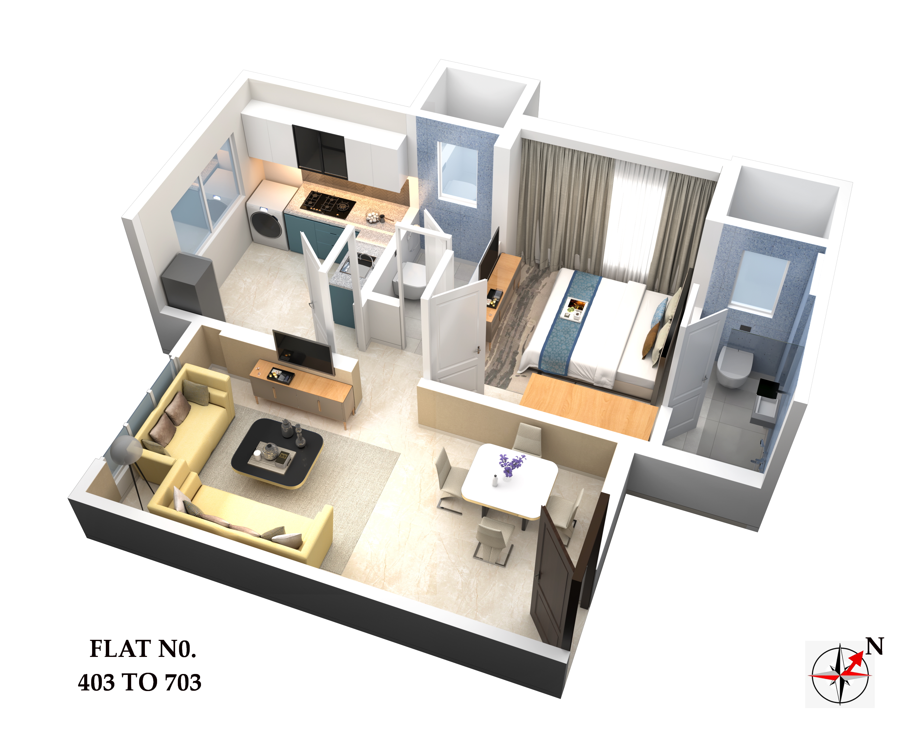3DFloorPlan of Vishnu Bhavan