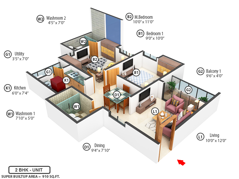3DFloorPlan of DTC Capital City