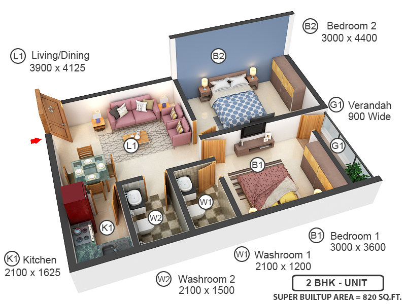 3DFloorPlan of Royal Mansion