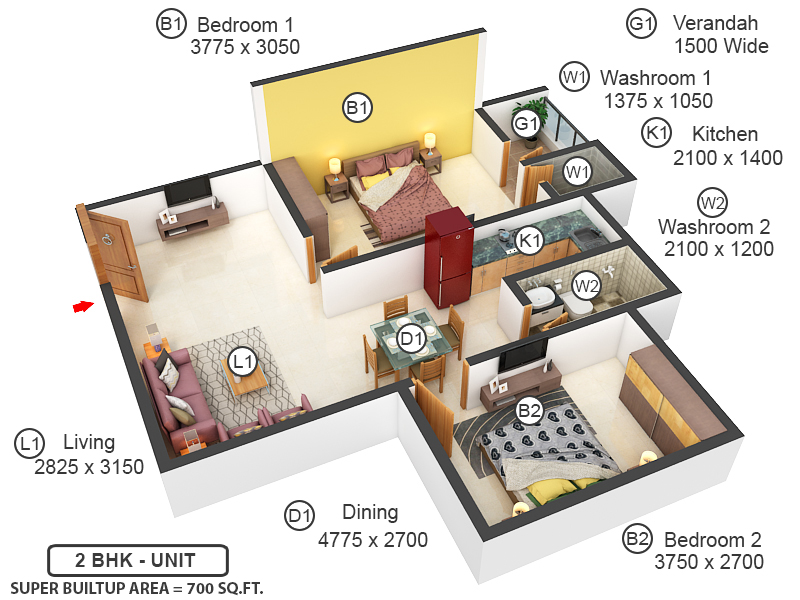 3DFloorPlan of Royal Mansion