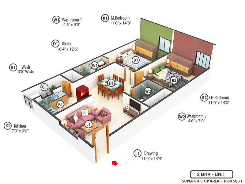 3DFloorPlan of Anuraag Amogh