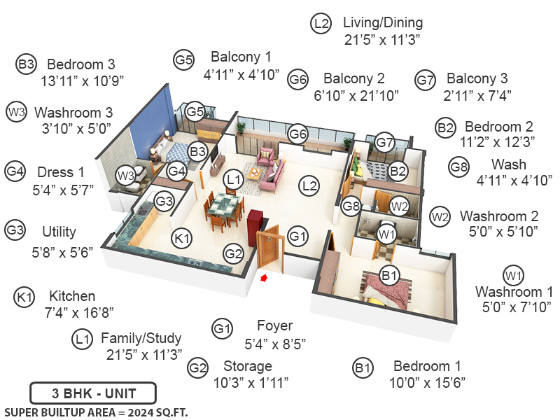 3DFloorPlan of Engrace