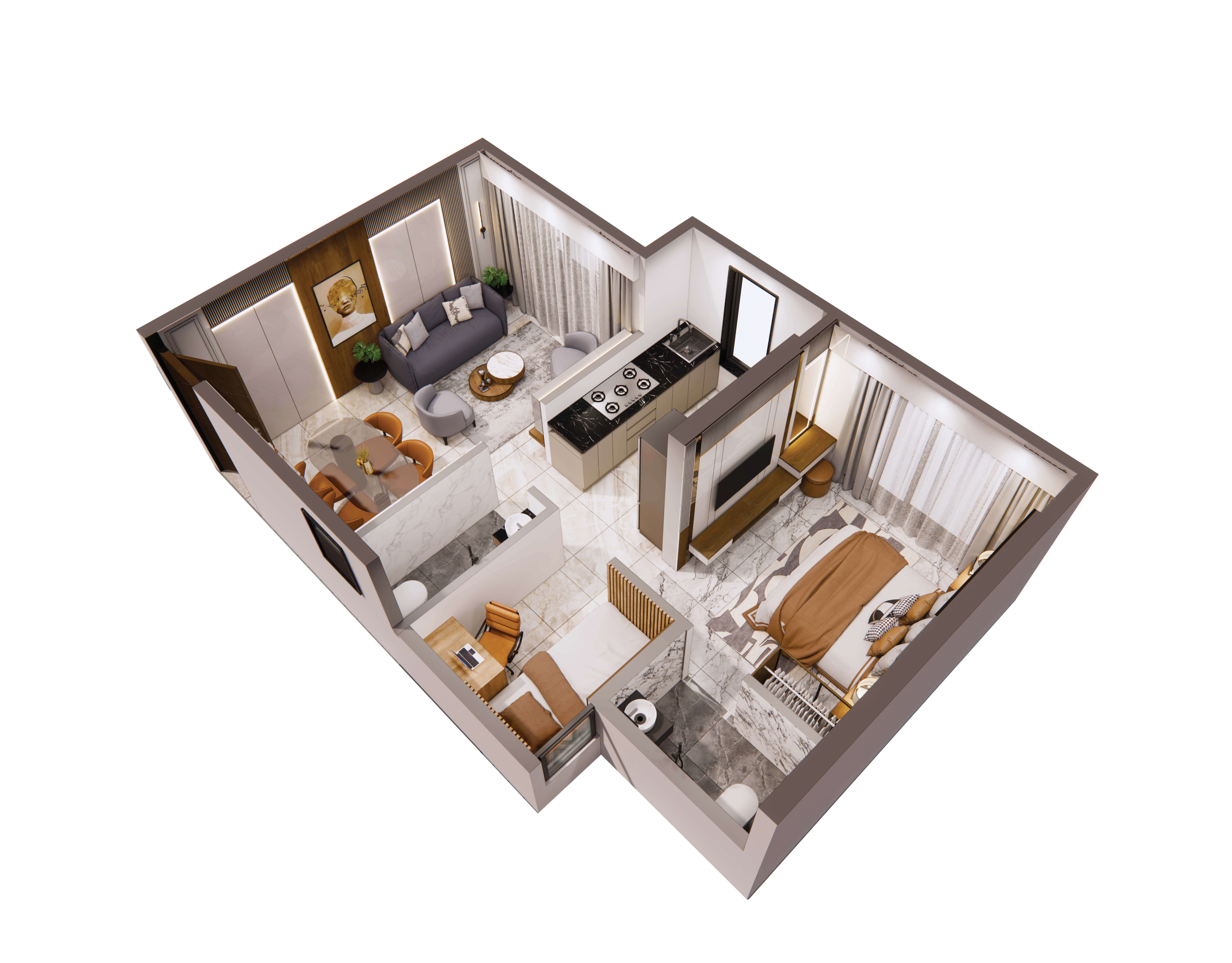 3DFloorPlan of Puneet Brahmand