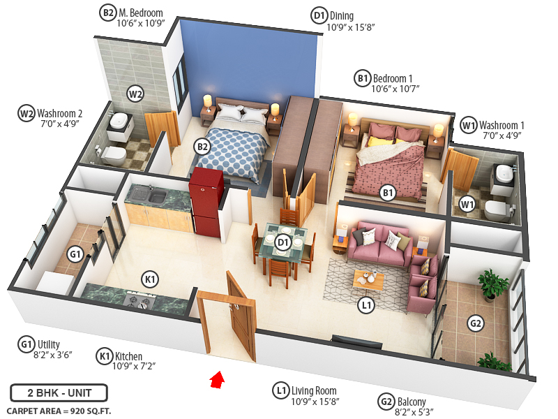 3DFloorPlan of SBR Minara