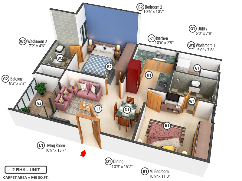 3DFloorPlan of SBR Minara