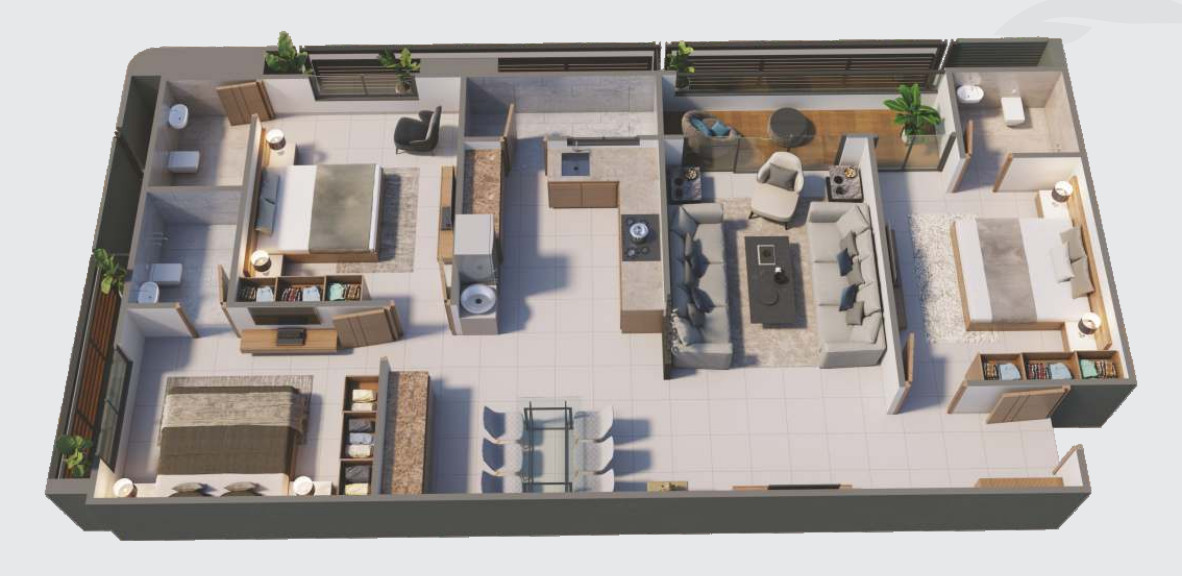 3DFloorPlan of Parishram Florenza