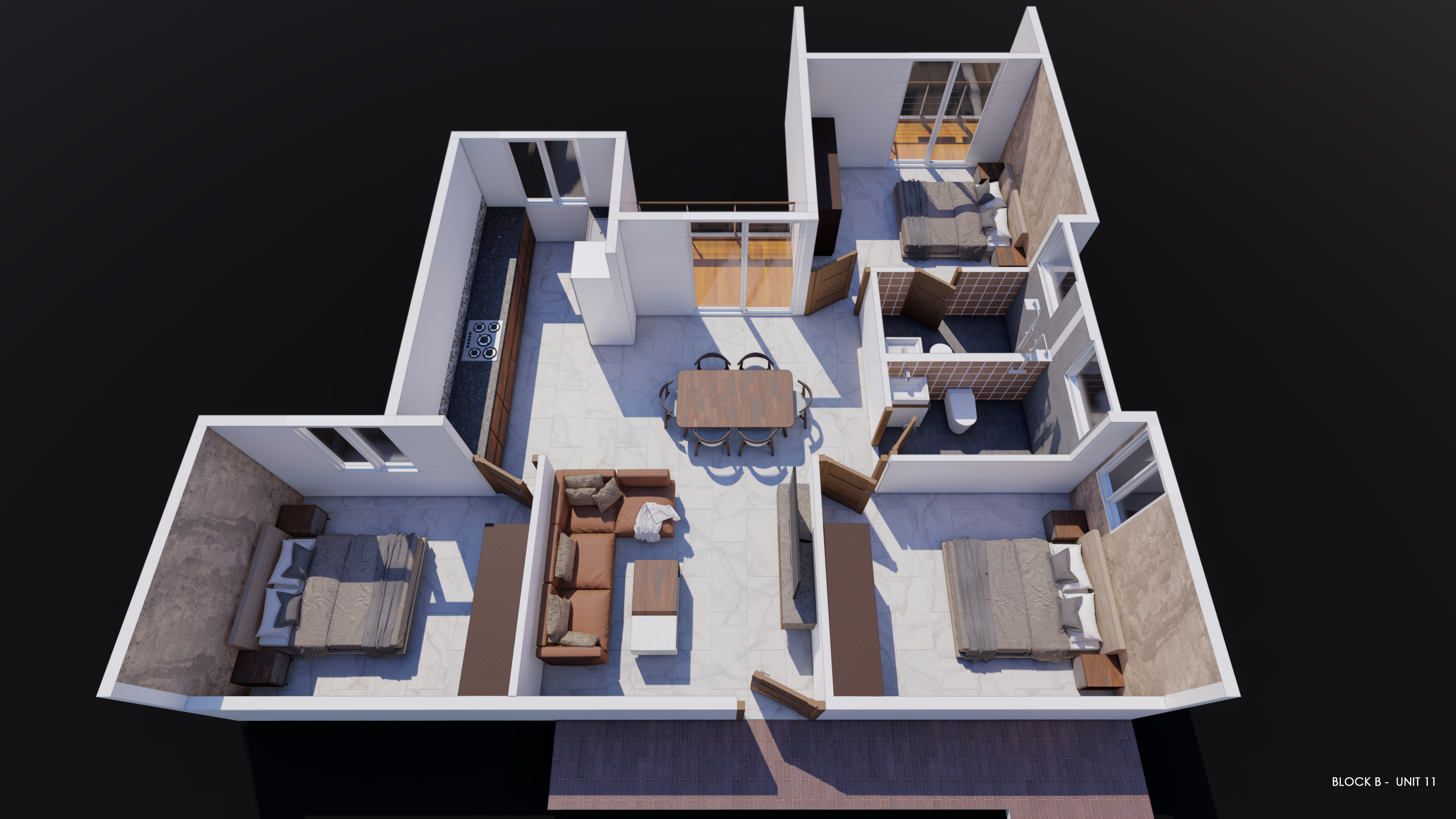 3DFloorPlan of Nirmaanika Advaita