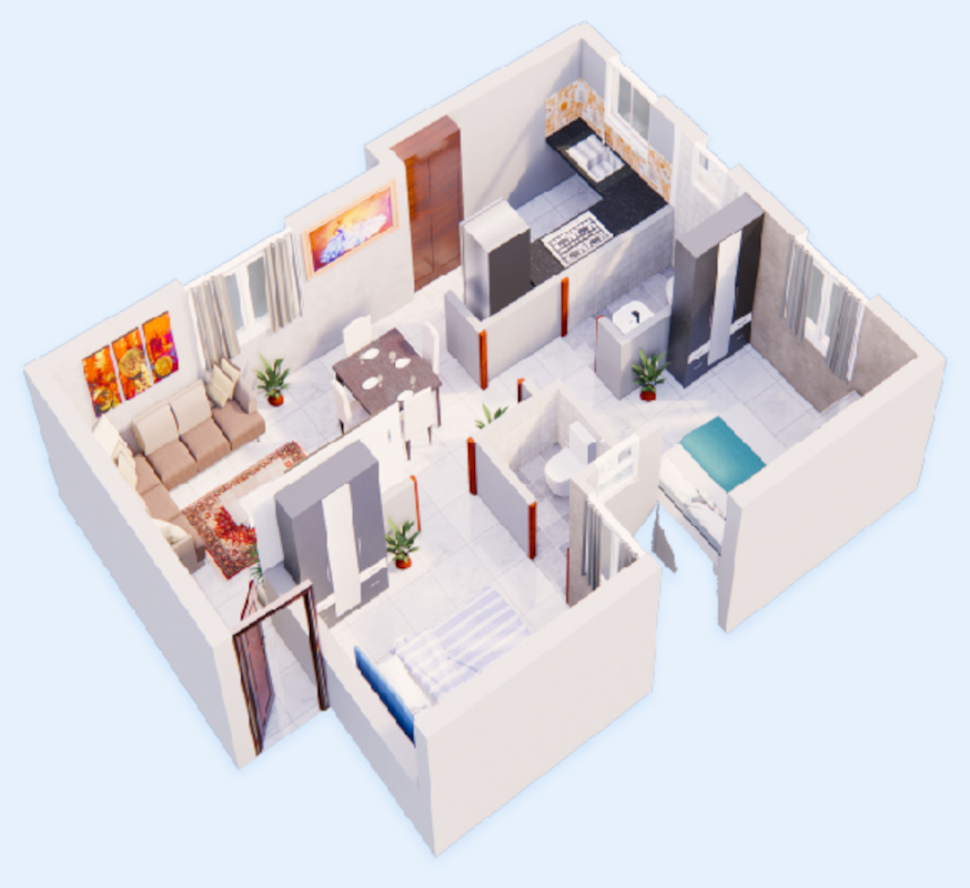 3DFloorPlan of MP Silver Bells
