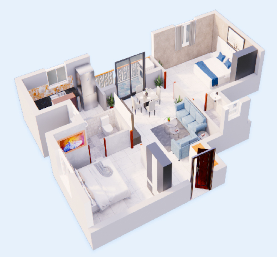 3DFloorPlan of MP Silver Bells