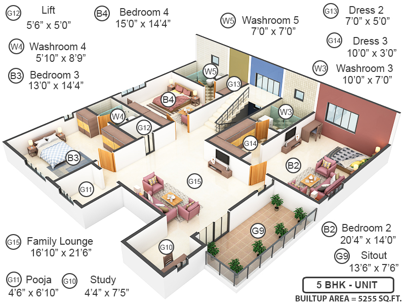 3DFloorPlan of Hallmark Imperia