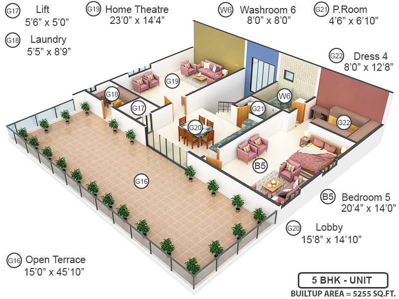 3DFloorPlan of Hallmark Imperia