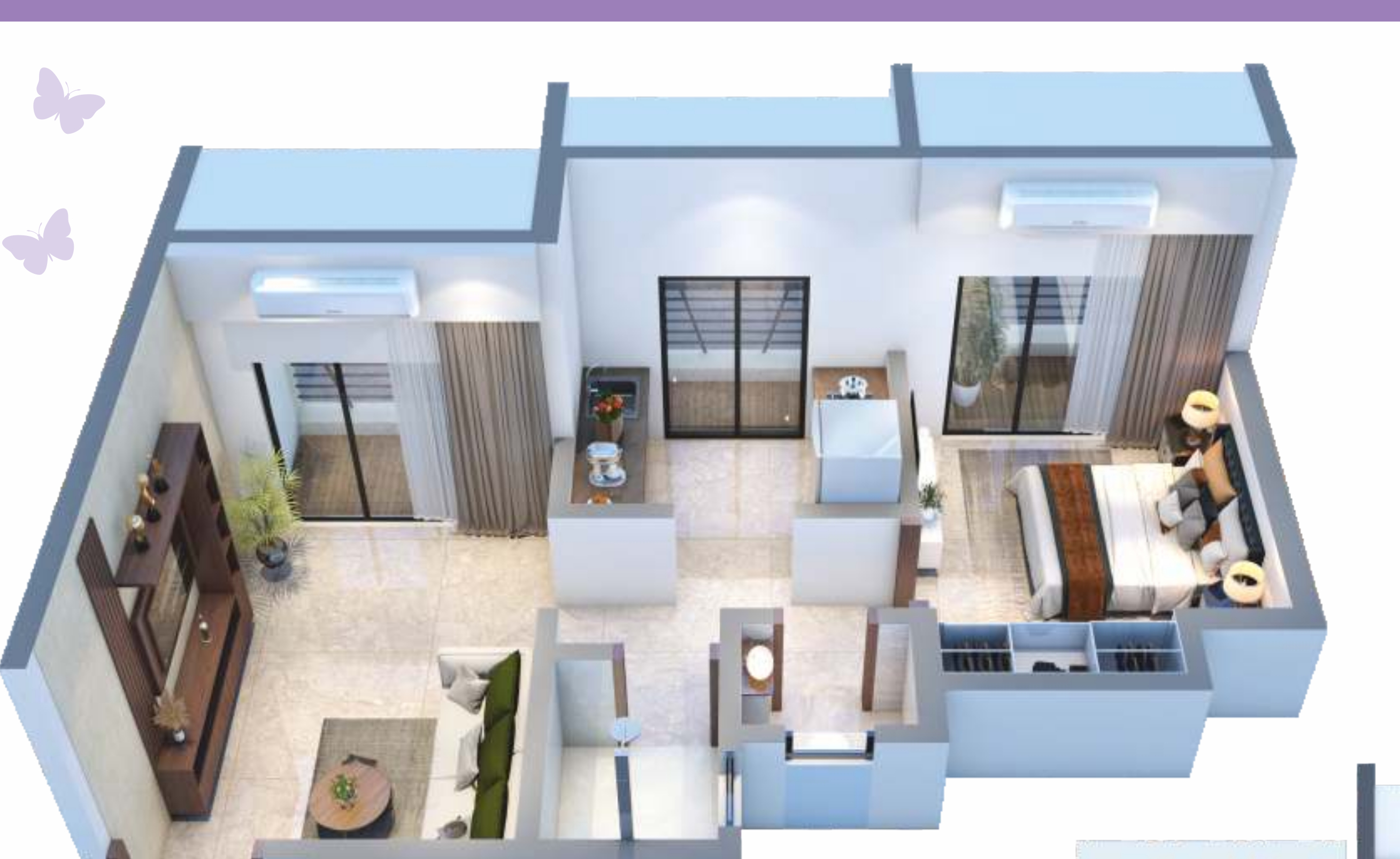 3DFloorPlan of Charms Padamavati Royal Phase 1