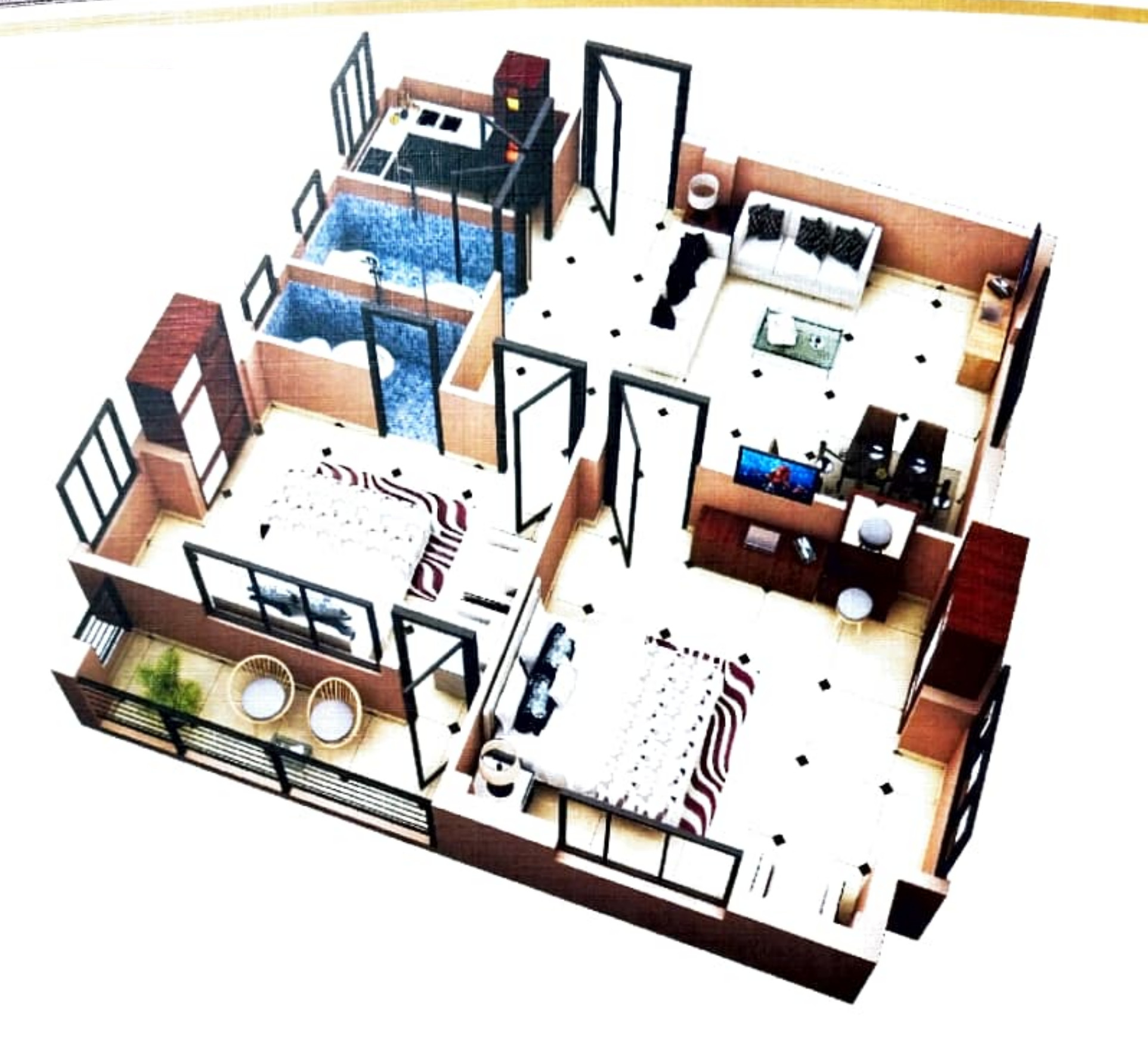 3DFloorPlan of Akaar Villa