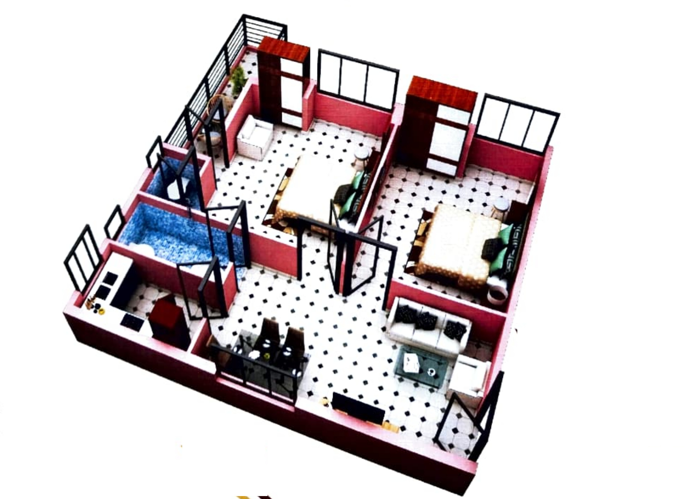 3DFloorPlan of Akaar Villa