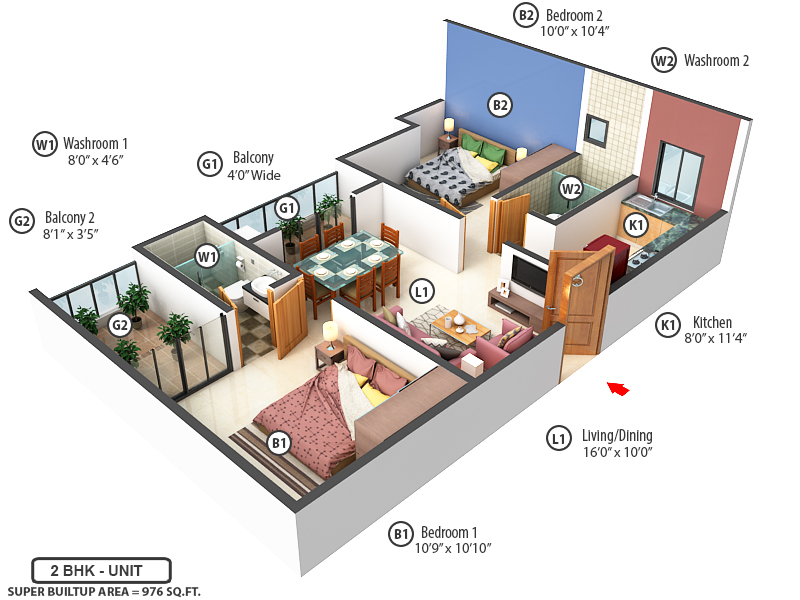 3DFloorPlan of Manor Priva