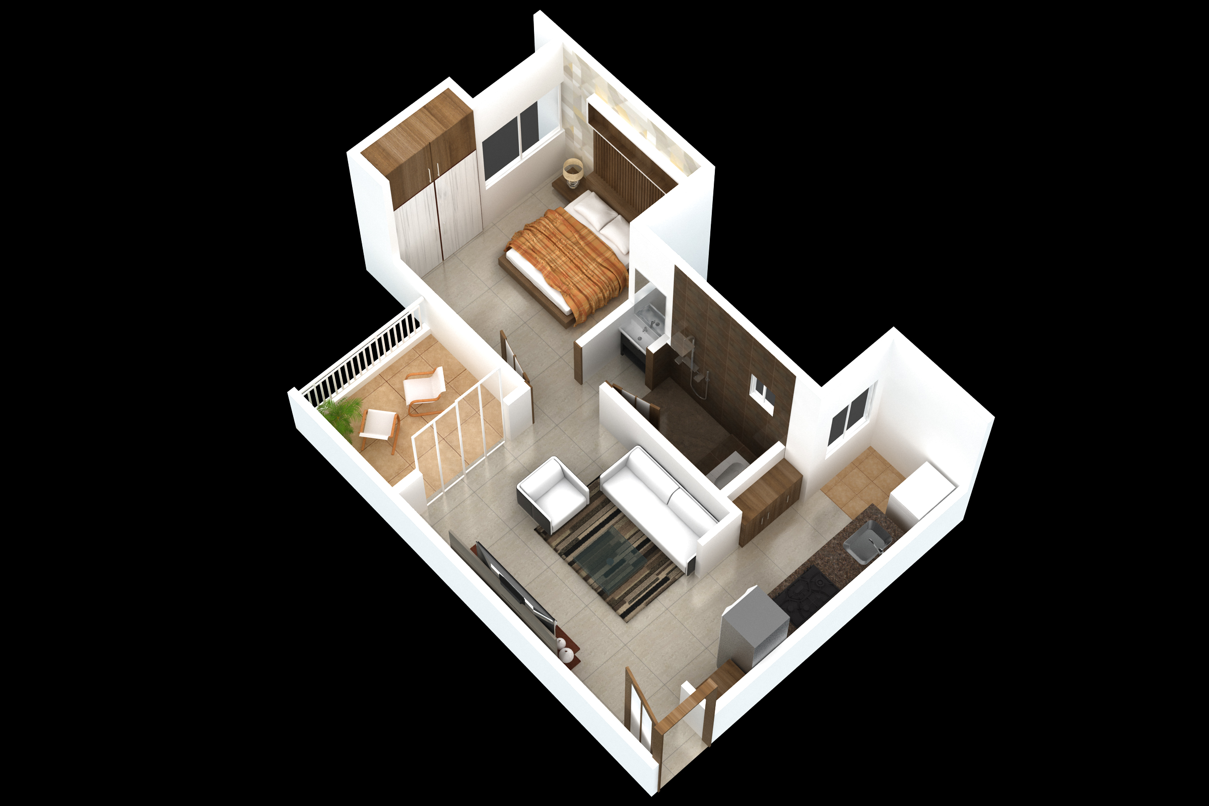 3DFloorPlan of NG Madhuban