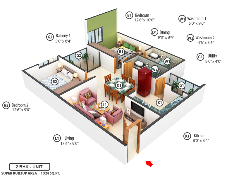 3DFloorPlan of SRL Majestic
