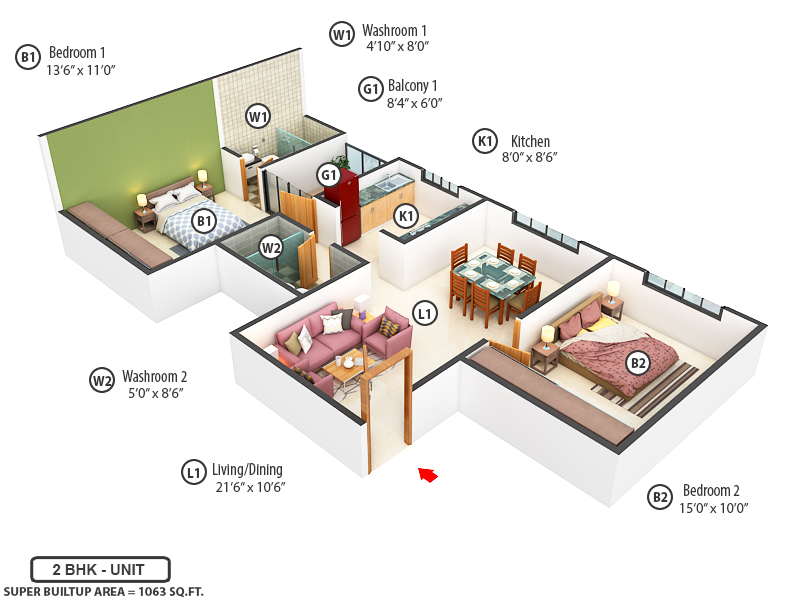 3DFloorPlan of SRL Majestic