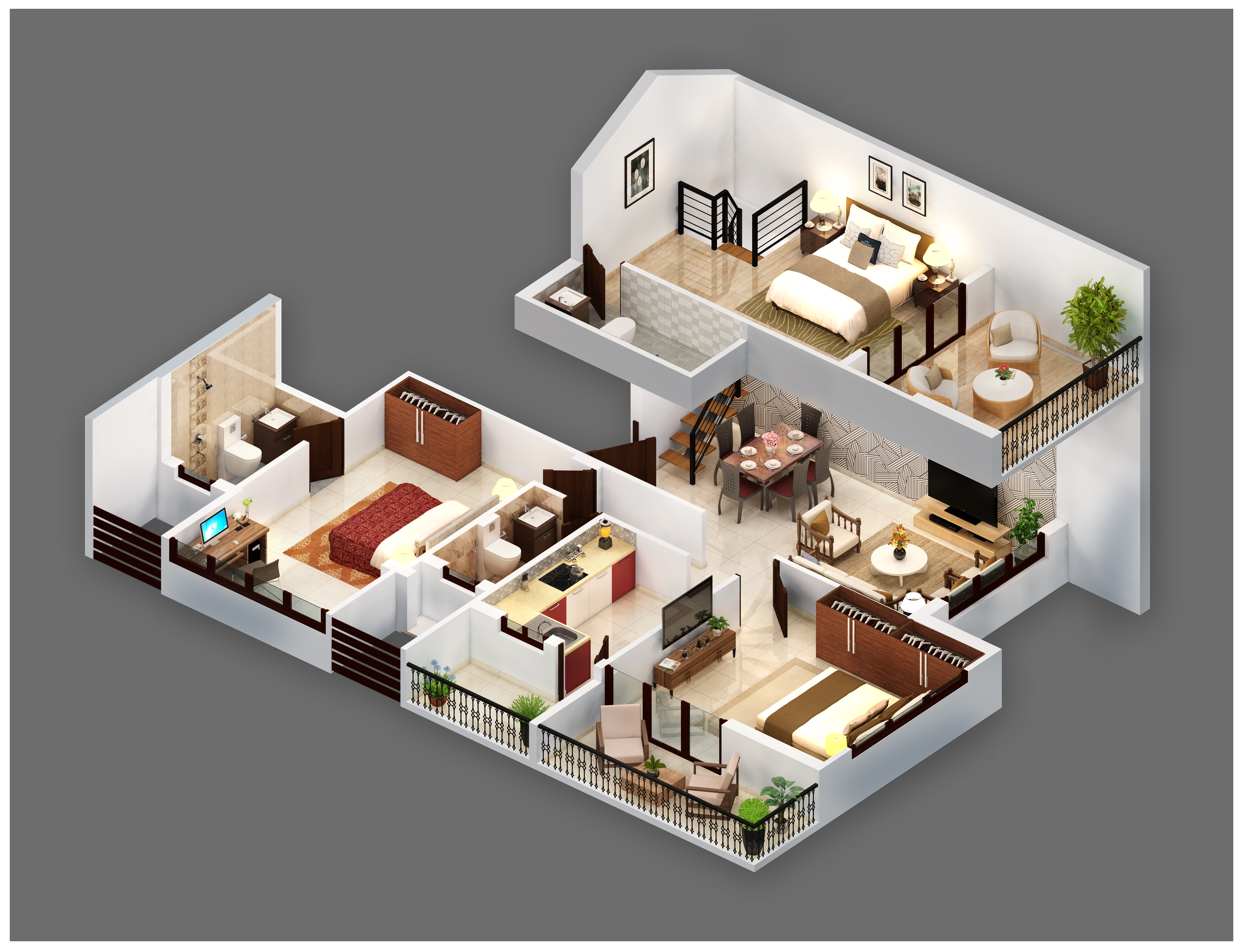 3DFloorPlan of Aura Evara