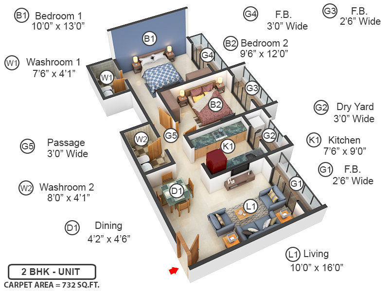 3DFloorPlan of Dattani Vertex