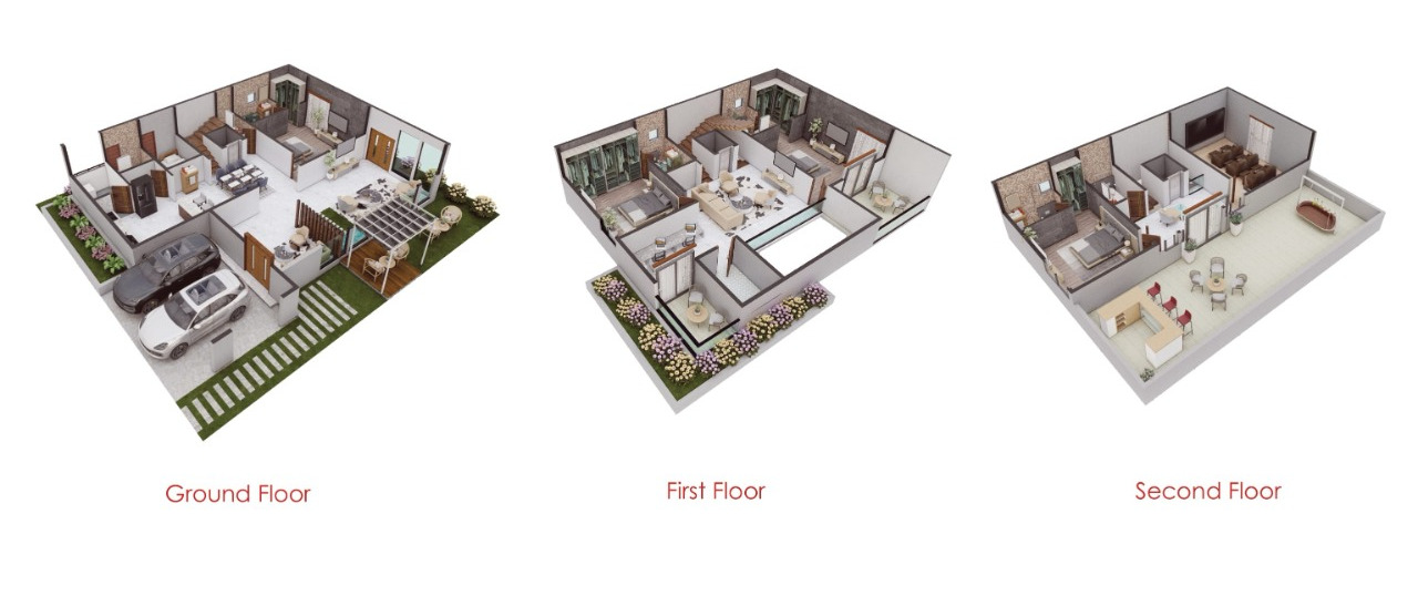 3DFloorPlan of Tech Villas