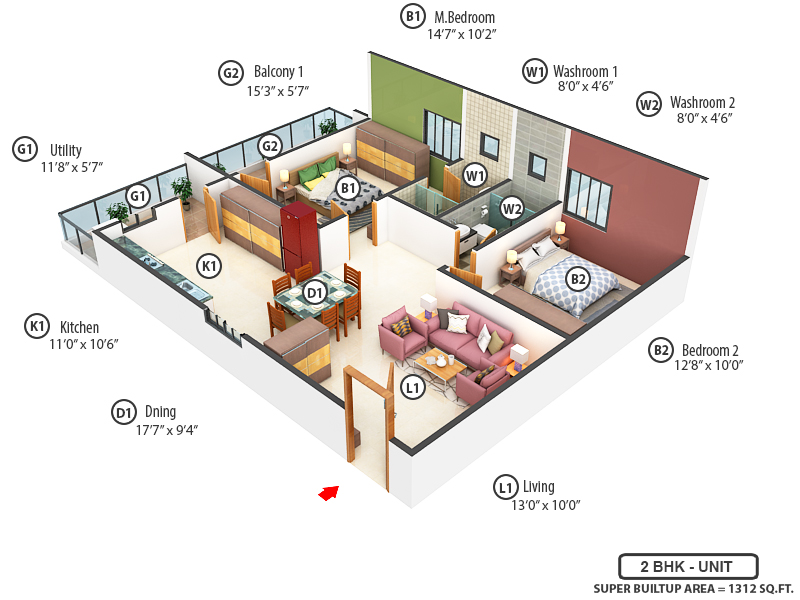 3DFloorPlan of Risinia The Edge