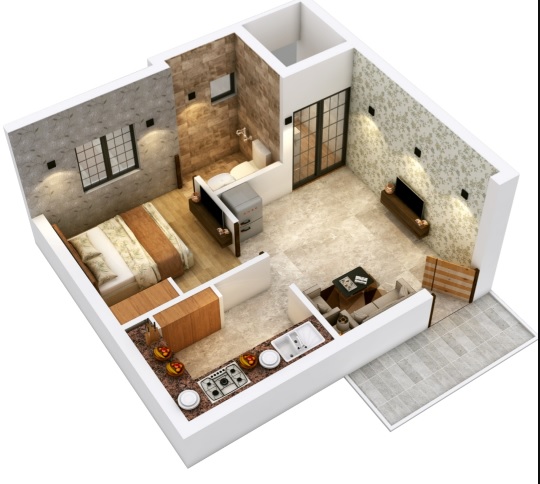 3DFloorPlan of AK Amber