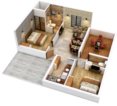 3DFloorPlan of AK Amber