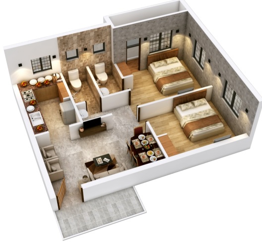3DFloorPlan of AK Amber