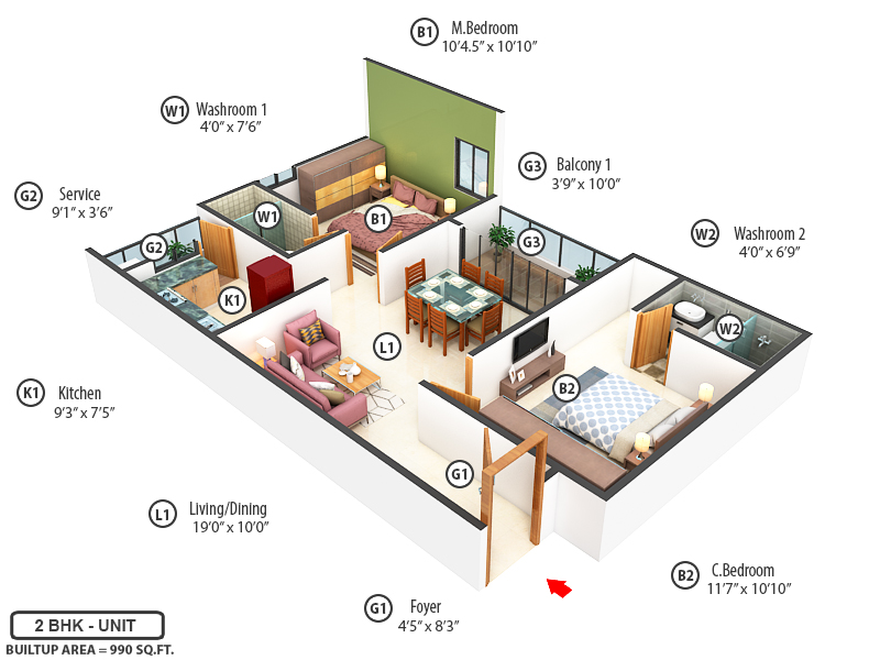 3DFloorPlan of Viva Vision