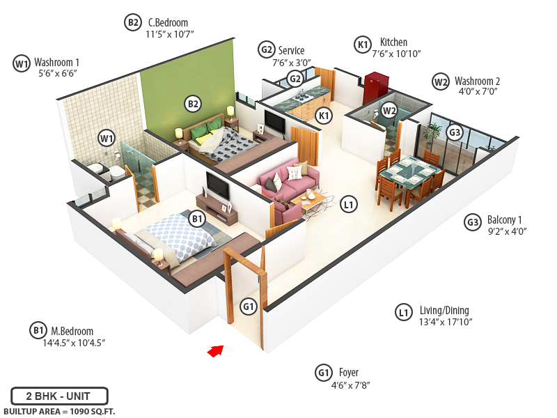 3DFloorPlan of Viva Vision