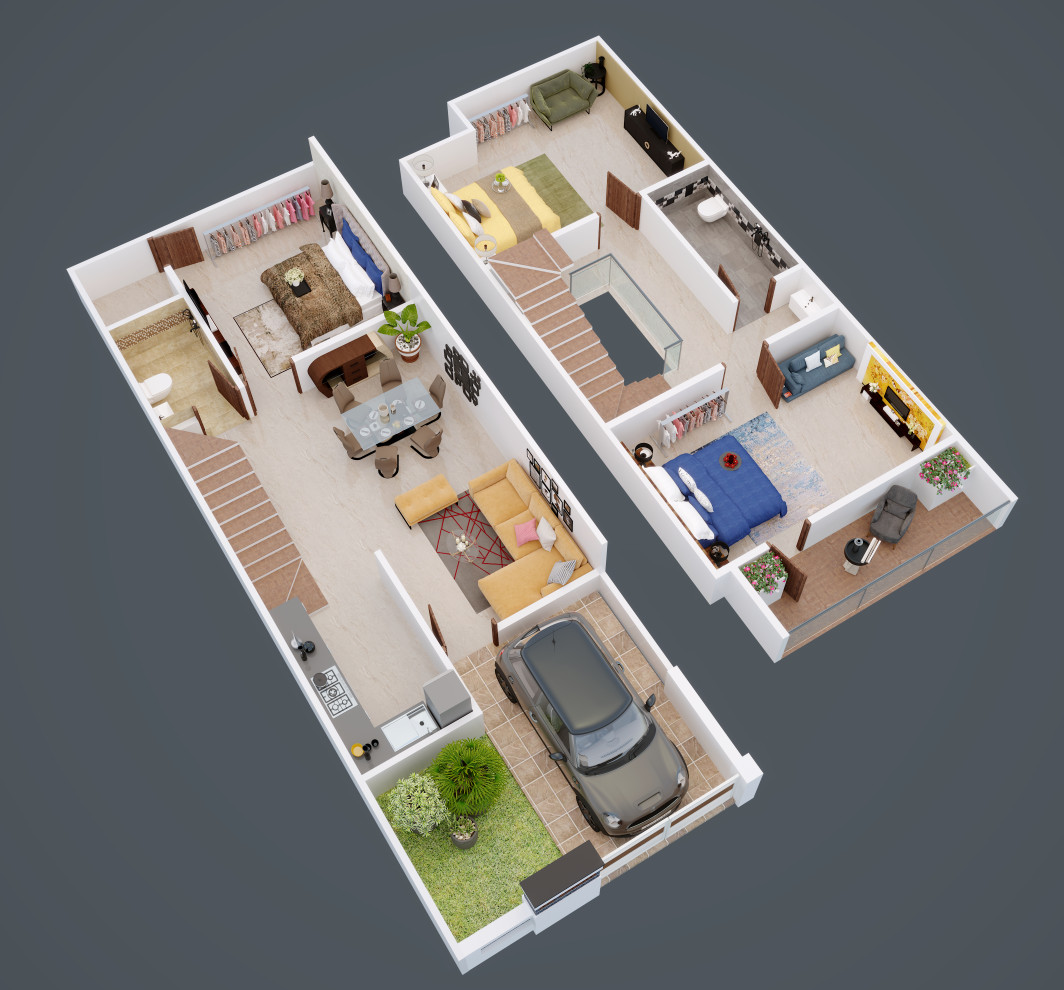3DFloorPlan of Aashima Divine Infinity