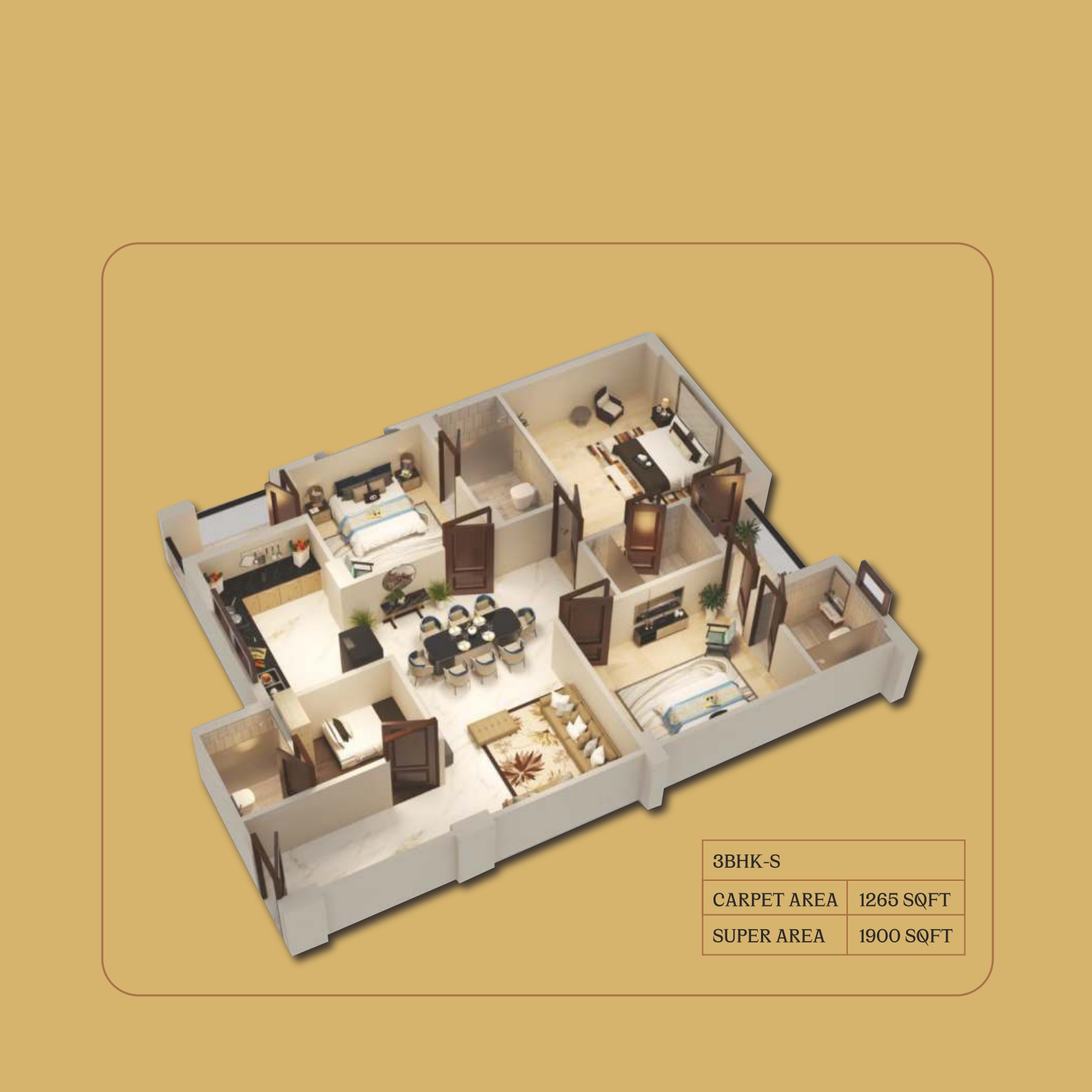 3DFloorPlan of Udai Grand