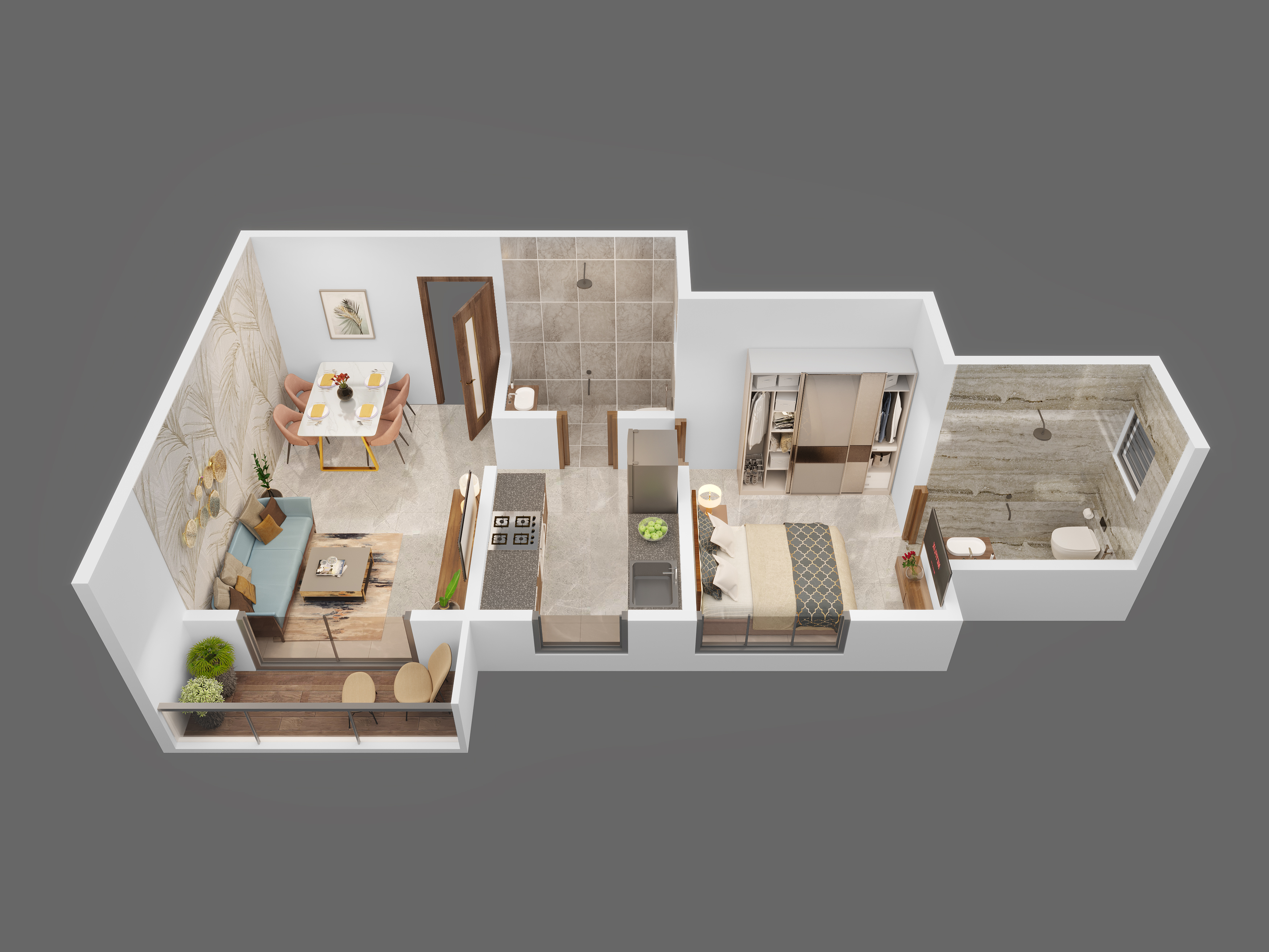 3DFloorPlan of Venus Skky City La Vista
