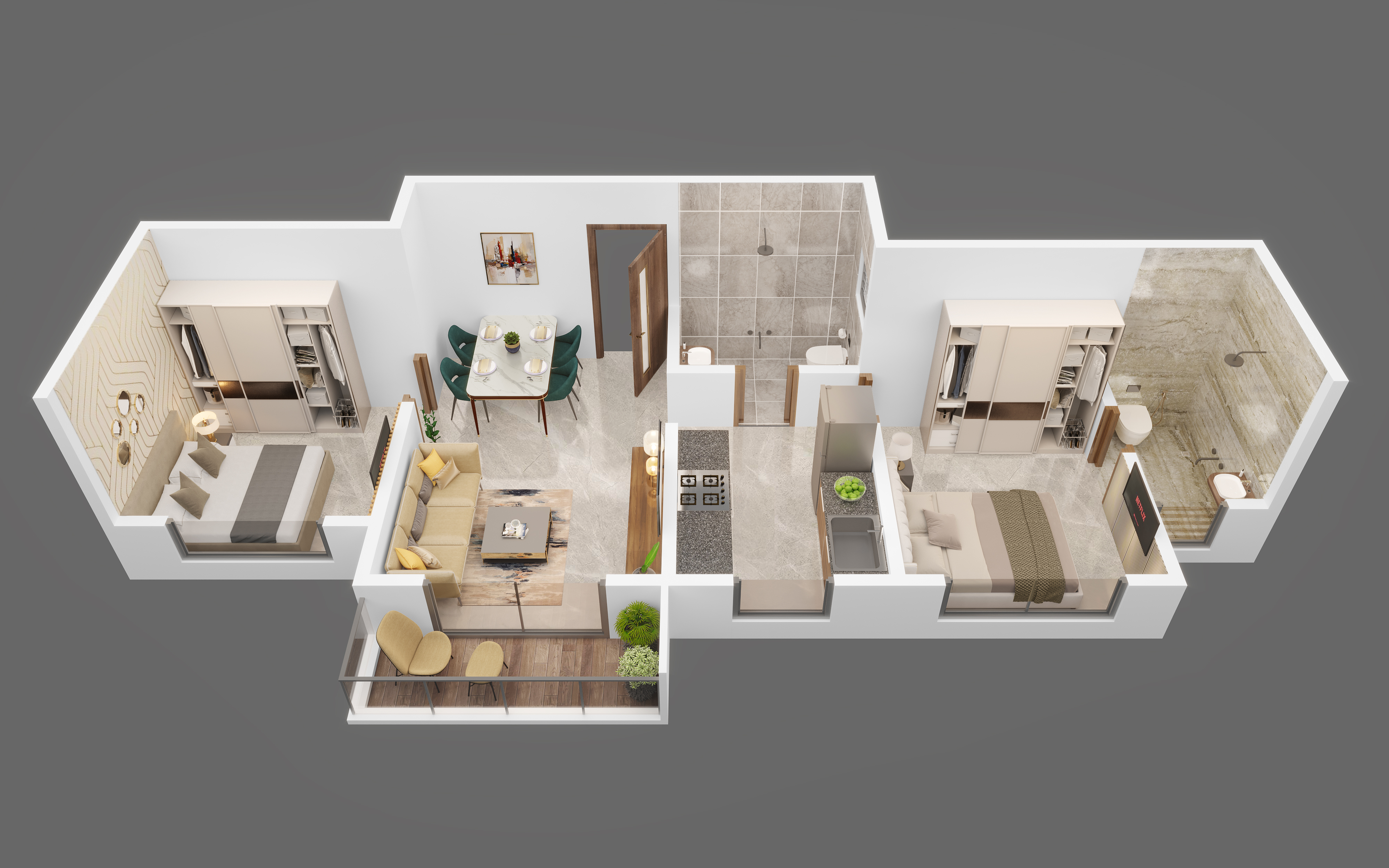 3DFloorPlan of Venus Skky City La Vista