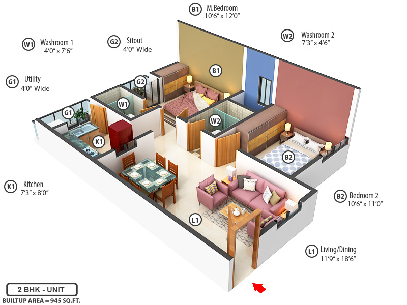 3DFloorPlan of Habulus Enclave 2