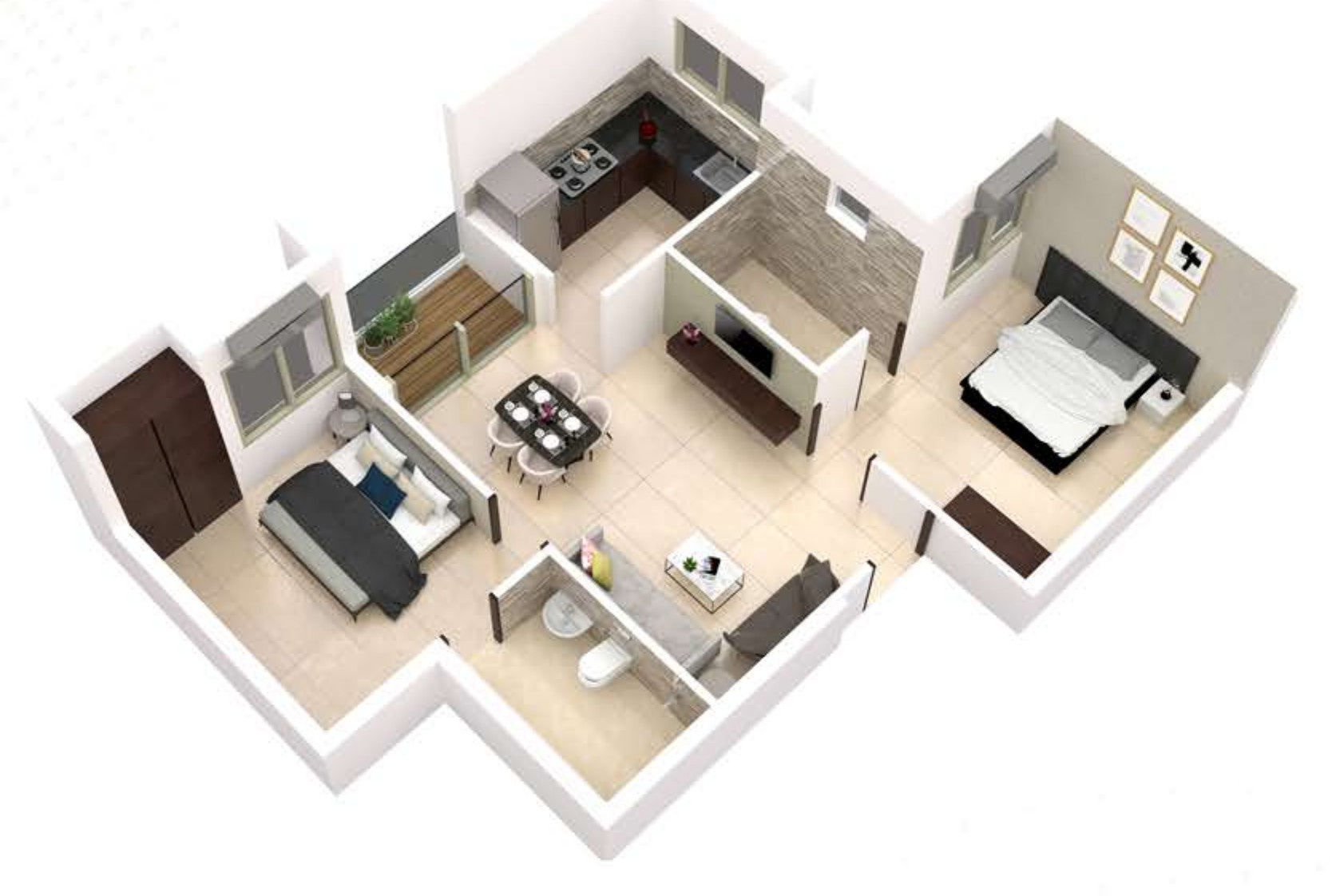 3DFloorPlan of Hi Living Serenity