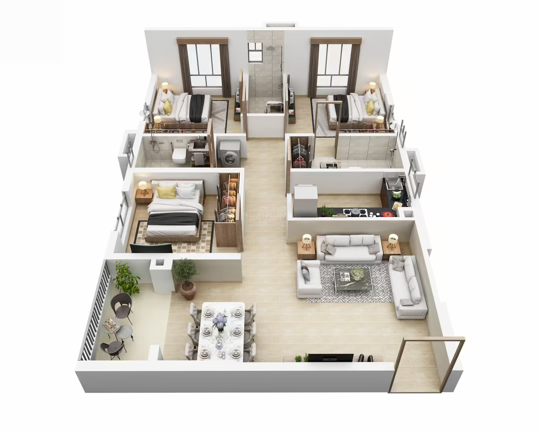 3DFloorPlan of Mani Casa 2