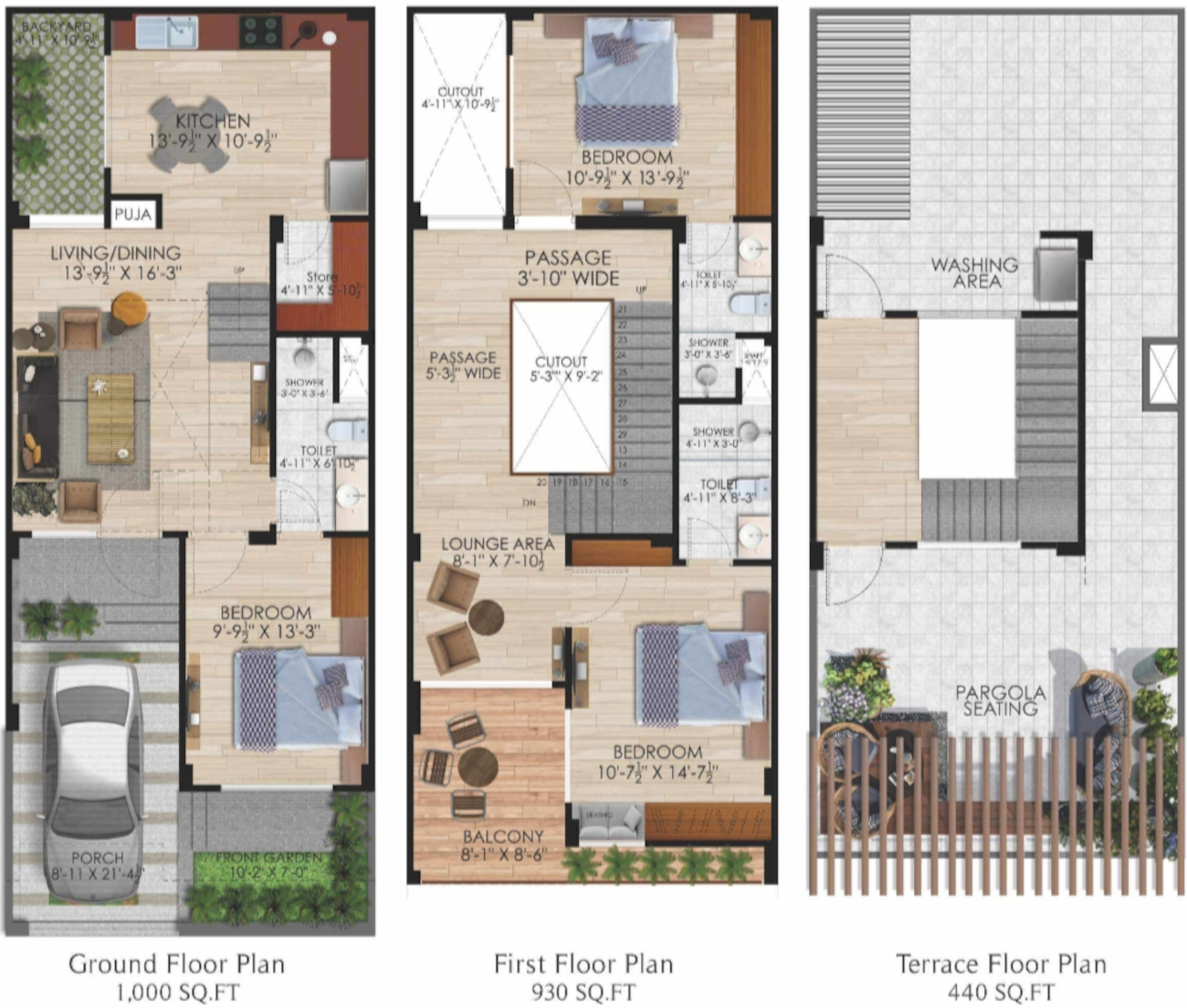 3DFloorPlan of The Park Royal Villa