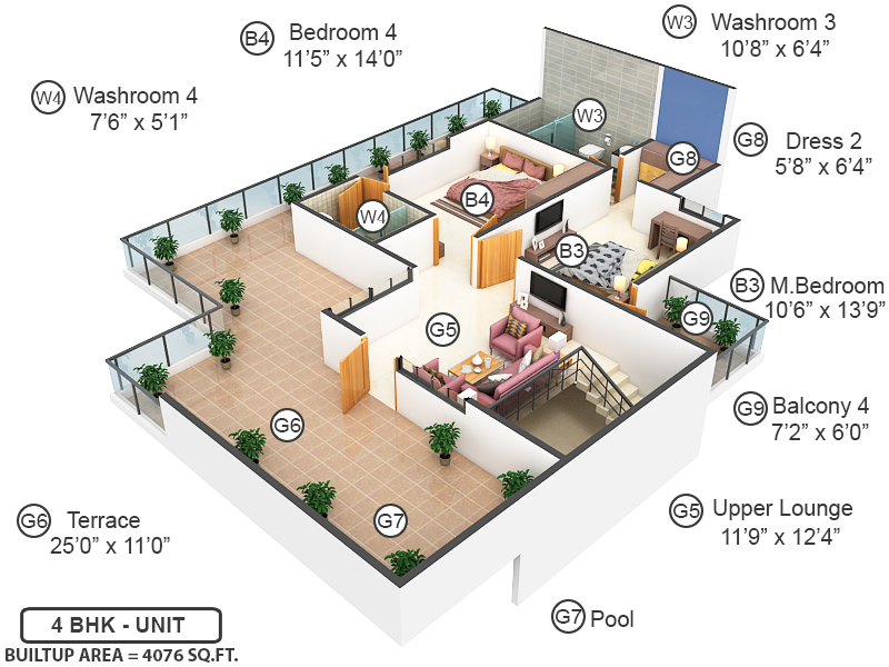 Terrace Floor Plan Terrace Floor Plan