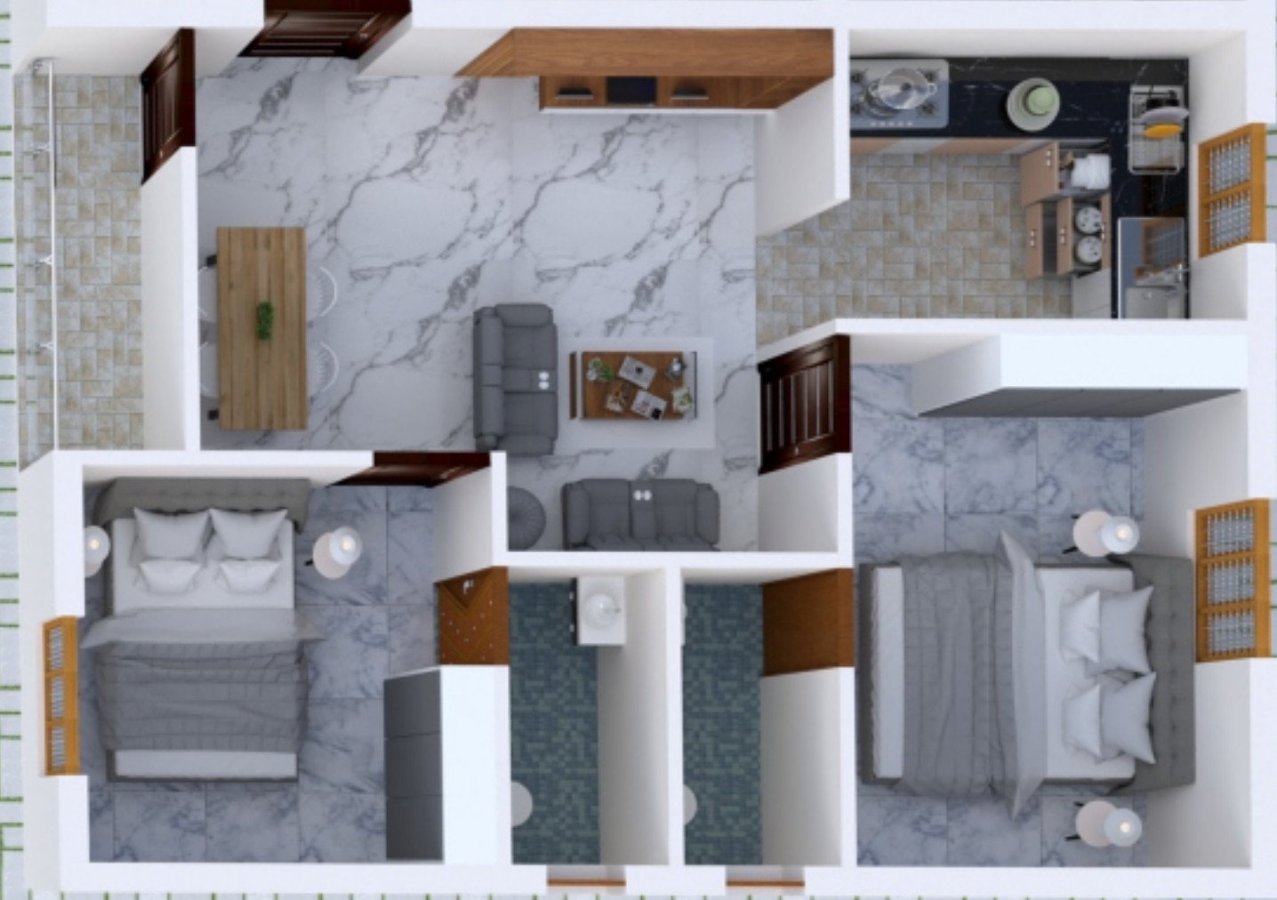 3DFloorPlan of Tulip Apartments