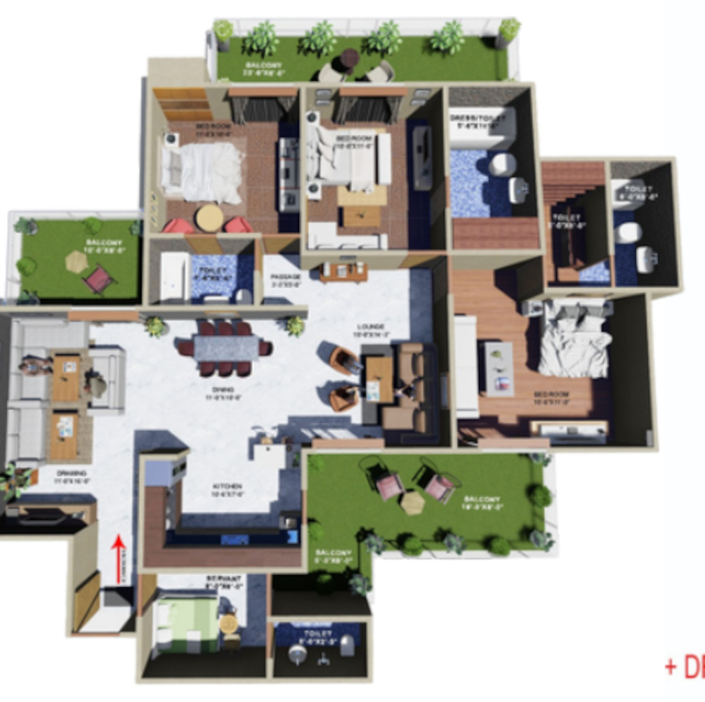 3DFloorPlan of Solitaire Pride